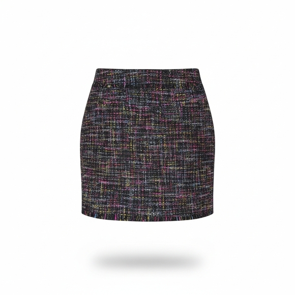 H&M Chic Multicolor Tweed Mini Skirt - Picture 3 of 7